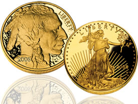 American Buffalo and American Eagle Gold Coin