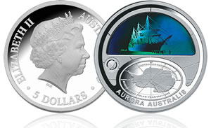 Aurora Australis coin