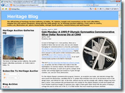Heritage Auction Galleries Collectibles Blog Web site