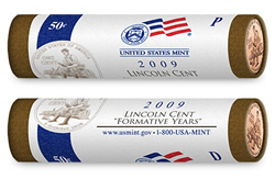 2009 Lincoln Penny rolls