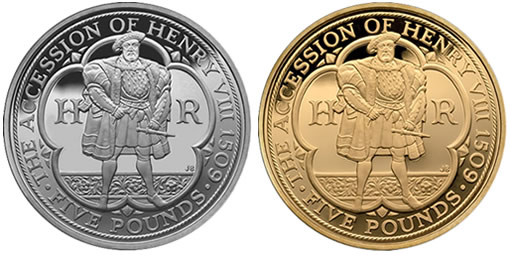 2009 UK Henry VIII Coins
