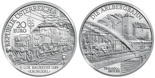 Austrian Electric Train Coin
