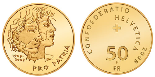 Swiss Pro Patria Commemorative Gold Coin