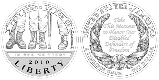2010 American Veterans Disabled for Life Commemorative Coin Designs