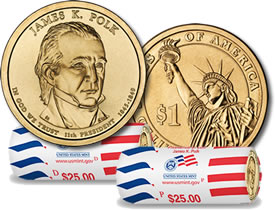 Polk Presidential Dollar and Rolls
