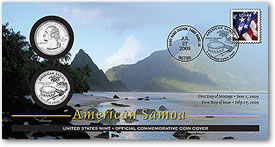 American Samoa Coin Cover