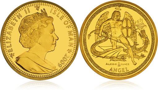 2009 Christmas Angel Gold Coin