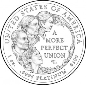 2009 Platinum Eagle Coin Design - Click to Enlarge