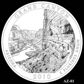 Grand Canyon National Park Coin Design (AZ-01) Grand Canyon National Park Coin Design (AZ-01) - Click to Enlarge