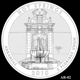 Hot Springs National Coin Quarter Design (AR-02) Hot Springs National Coin Quarter Design (AR-02) - Click to Enlarge