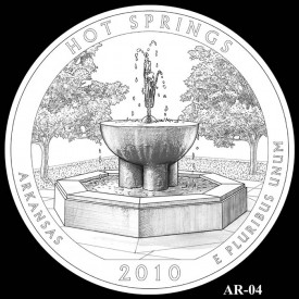 Hot Springs National Park Coin Design (AR-04) Hot Springs National Park Coin Design (AR-04) - Click to Enlarge