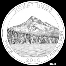 Mount Hood National Forest Site Coin Design (OR-03) Mount Hood National Forest Site Coin Design (OR-03) - Click to Enlarge
