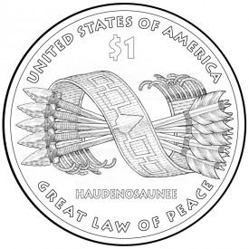 2010 Native American One Dollar Coin Design - Click to Enlarge