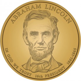 Abraham Lincoln Presidential Dollar Design Abraham Lincoln Presidential Dollar Design - Click to Enlarge