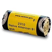 2010 Native American $1 Coin 25-Coin Roll