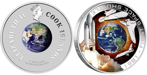2010 First Space Shuttle 1oz Silver Orbital Coin 2010 First Space Shuttle 1oz Silver Orbital Coin