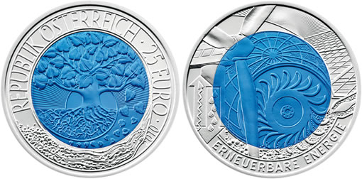Austrian Renewable Energy Bimetallic Coin Austrian Renewable Energy Bimetallic Coin