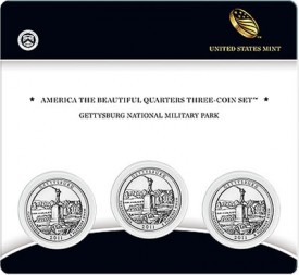 Gettysburg National Military Park Quarter Three-Coin Set