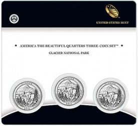 Glacier National Park Quarter Three-Coin Set