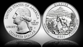 Glacier National Park Five Ounce Silver Uncirculated Coin