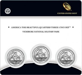 Vicksburg National Military Park Quarter Three-Coin Set