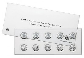 US Mint 2011 America the Beautiful Quarters Circulating Coin Set