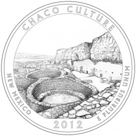 2012 Chaco Culture National Historical Park Quarter - Reverse Design