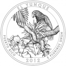 2012 El Yunque National Forest Quarter - Reverse Design