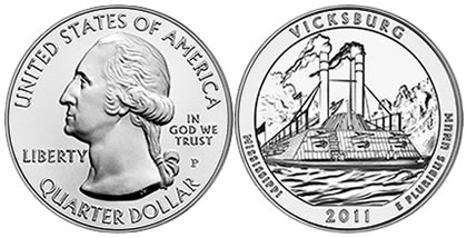 Vicksburg National Military Park Five Ounce Silver Uncirculated Coin