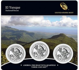 El Yunque National Forest Quarter Three-Coin Set
