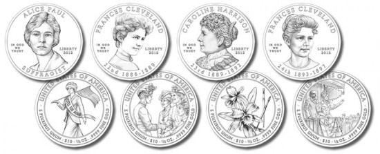 2012 First Spouse Gold Coin Designs