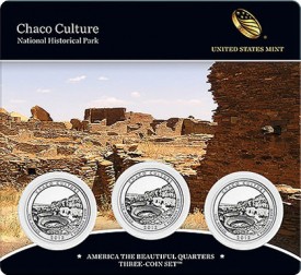 Chaco Culture National Historical Park Quarter Three-Coin Set