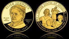 Proof Eliza Johnson First Spouse Gold Coin