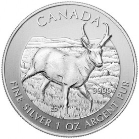 2013 Canadian Pronghorn Antelope Silver Bullion Coin